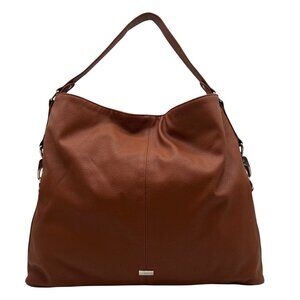 Jewell Congnac Woods Pebbled Leather Shoulder Bag